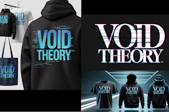 design futuristic streetwear logo with glitch or neon vibes