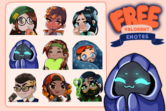 create discord or twitch chibi style emotes