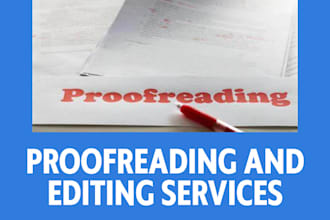 proofread and edit your essays or other things