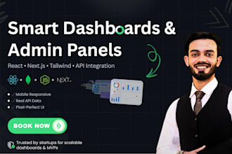 build reactjs and nextjs landing pages, dashboards, and web apps