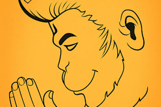 draw unique god face in realistic or cartoon style