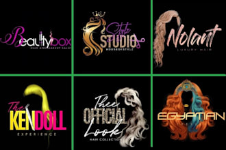 do feminine beauty, makeup, fashion, eyelash, cosmetic, hair logo design for you
