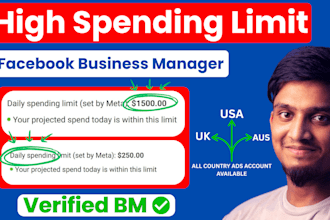create unlimited spending limit fb business manager and ads account