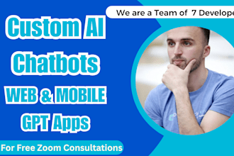 create ai chatbot ai website mobile app ai chatgpt saas app, chatbot integration