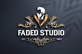 design creative barber, barber shop, and beauty salon logo