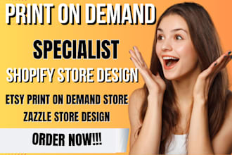 setup print on demand store, shopify pod store, etsy pod store, zazzle pod store