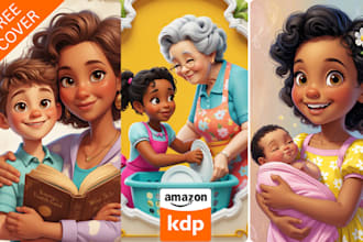 illustrate children story, book illustration picture book