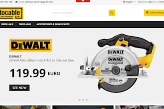 develop a responsive prestashop website with full functionality