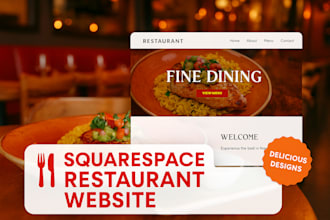 create a squarespace website for your restaurant or cafe