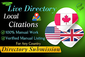 do 350 live local citations and directory submissions for local SEO