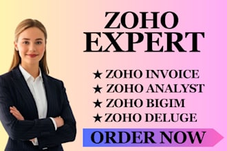 write custom zoho deluge scripts for CRM, creator, and automation workflow