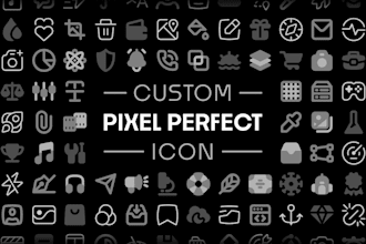 design custom icons for web, app, or UI projects