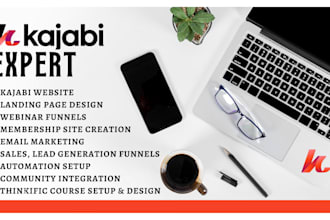 do kajabi website, kajabi landing page, sales funnel, thinkific online course
