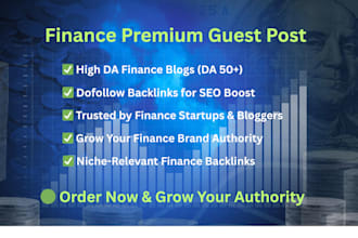do manual blogger outreach for guest posts on high authority finance sites