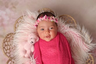 professionally retouch newborn, maternity, and family photos