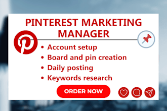 pinterest marketing manager, board and pin creation, social media manager, seo