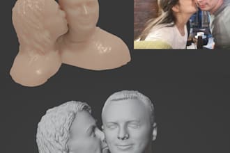 create a realistic 3d bust print ready model from your photo