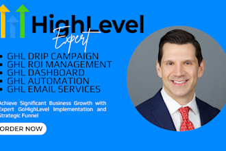 gohighlevel ghl drip campaign dashboard roi management automation email services