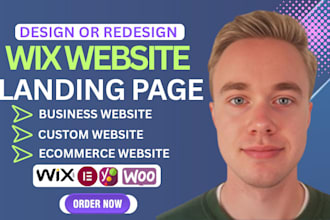 create wix landing page, wix design, wix website, wix, wix studio, wix redesign