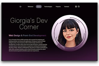 design a modern, responsive landing page or portfolio in figma