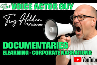 deep warm male documentary show narration voice actor