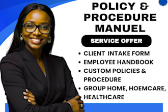 write group home, healthcare, nemt policy, procedure, and compliance manuals