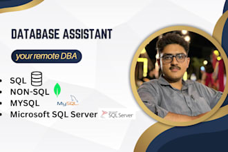 write your sql, non sql queries and make your assignments