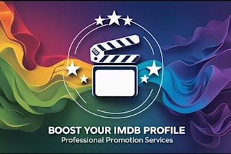 promote imdb profile, imdb page, movie rating to increase the start meter