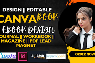 editable canva design, ebook, workbook, journal, digital planner KDP lead magnet