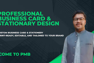 design a professional business card and stationery set