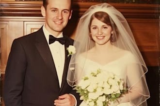 professionally restore and colorize old damaged photos into high quality
