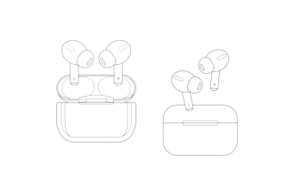 create detailed vector line art and outline drawing illustration for product