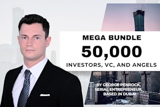 provide 50,000 vc and angel investors leads emails for fundraising