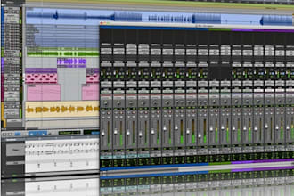 be your audio engineer n help you with audio editing and mixing mastering needs