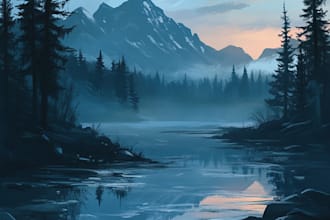 paint landscapes in watercolor
