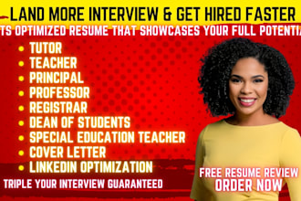 write education resume for teachers, professor resume, tutor resume