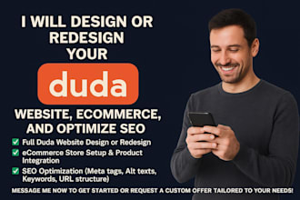 design, redesign duda website design ecommerce redesgin duda website builder