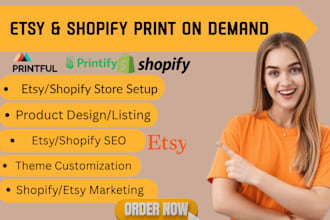 shopify print on demand etsy pod, shopify website etsy shop