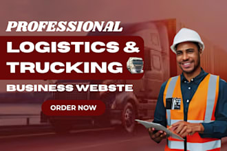 design a mordern logistic websites usingg wix studio or wordpress website