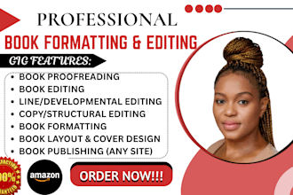 do book editing and formatting, proofread fiction novel, nonfiction book editor