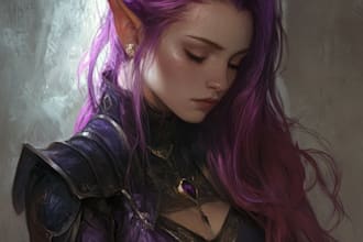 create dnd art, fantasy character for dnd party