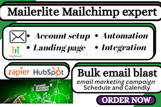 landing page email funnel zapier automation hubspot ghl zoho kajabi integrations