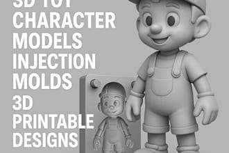 do 3d toy character model 3d mold resin injection mold 3d  printable model