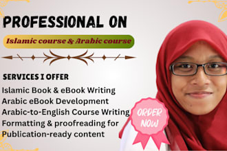 write your islamic ebook arabic ebook translate arabic course content to english
