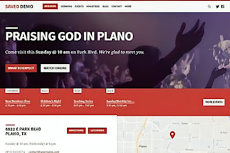 build squarespace church ministry website donation nonprofit website author site