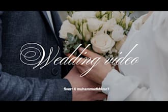 do cinematic wedding video editing