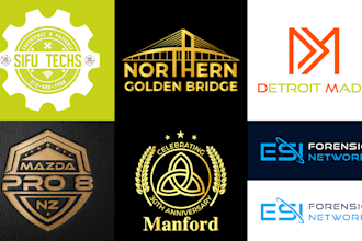 do iconic professional minimalist modern custom company business logo design