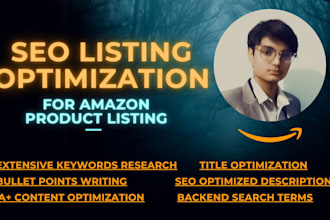 do amazon fba product listing optimization with SEO keywords to boost sales