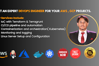 be your AWS, gcp, azure, docker, kubernetes, and devops engineer