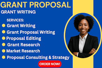 research and write winning grant proposals and funding strategies